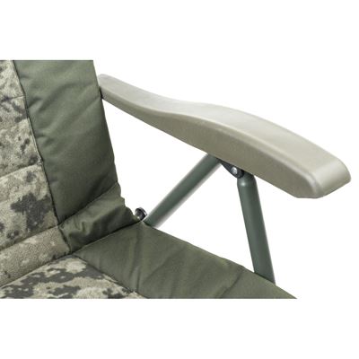 Reclining chair with telescopic legs CamoCODE Quattro
