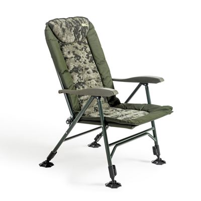 Reclining chair with telescopic legs CamoCODE Quattro