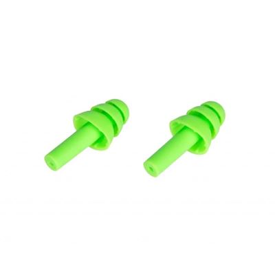 MAXDEFENSE Silicone Earplugs M03 GREEN