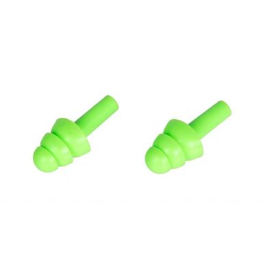 MAXDEFENSE Silicone Earplugs M03 GREEN