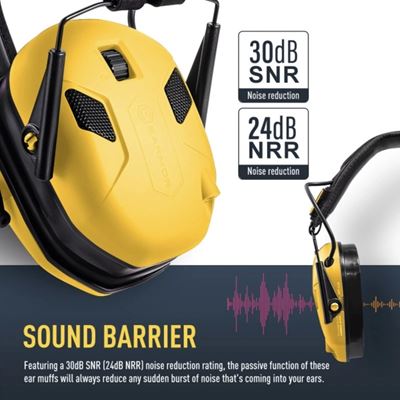 M300X Electronic Hearing Protector BLACK EARMOR M300X-BK 5