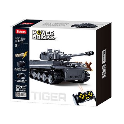 Building kit PANZERKMPFWAGEN VI TIGER TANK RC Sluban M38-B0851 2