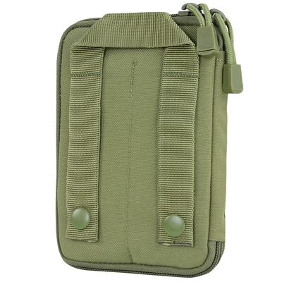 Pocket Pouch with US Flag Patch MOLLE Olive