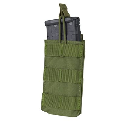 Single Open-Top M4 Mag MOLLE Pouch Olive