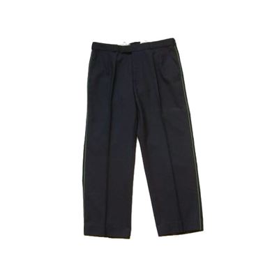 HUNGARIAN Officer Pants BLACK with green stripe