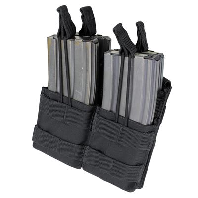 Double Stacker Open-Top M4 Mag Pouch Black