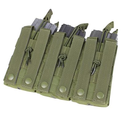 Triple Stacker Open-Top 6xM4/6xM16 Mag MOLLE Pouch Olive