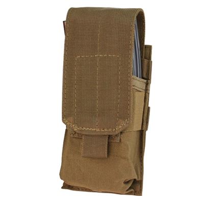 Single 2xM4 Mag MOLLE Pouch COYOTE BROWN