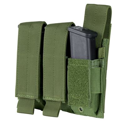 Triple Pistol Mag MOLLE Pouch Olive