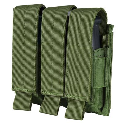 Triple Pistol Mag MOLLE Pouch Olive