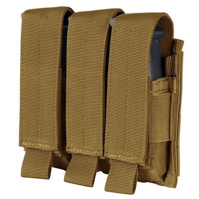 Triple Pistol Mag MOLLE Pouch COYOTE BROWN
