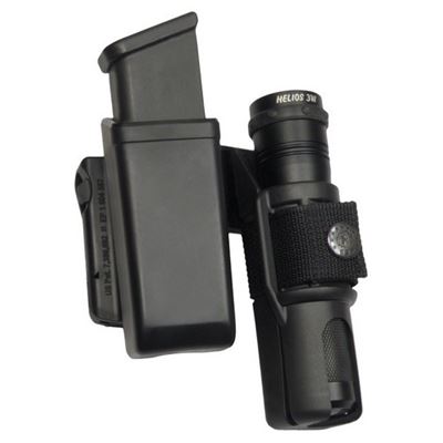 Case for rotary magazine 9mm Luger and flashlight