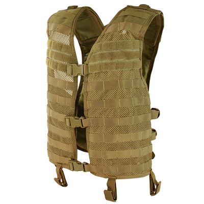MOLLE Tactical Vest - MESH HYDRATION - COYOTE BROWN