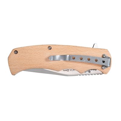 Folding Knife MILITARY RANGE Wooden Handle