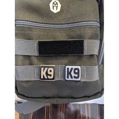 Stripe K9 GREEN with BLACK K9 Logo