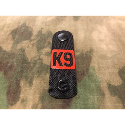 Stripe K9 black with red K9 Logo