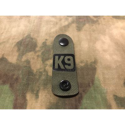 Stripe K9 GREEN with BLACK K9 Logo