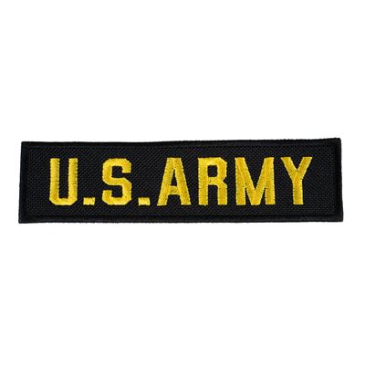 Patch U.S. ARMY - black with yellow thread