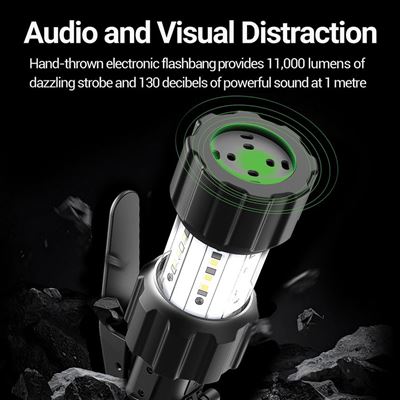 Tactical training flash grenade 11,000 lumens – 130 decibels
