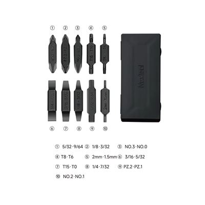 Flat BIT KIT AS1 for POCKET TOOL, FLAGSHIP CAPTAIN