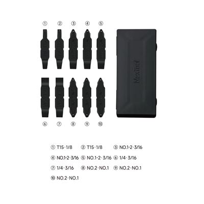Flat BIT KIT AS2 for POCKET TOOL, FLAGSHIP CAPTAIN