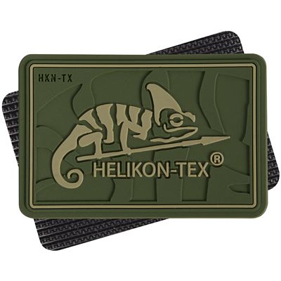 Plastic 3D patch HELIKON-TEX OLIVE GREEN