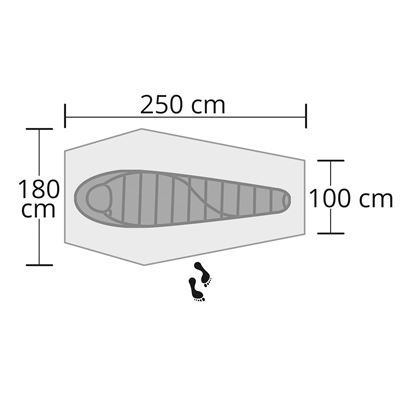 Tent for 1 person Hyggelig GREEN