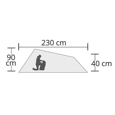Tent for 1 person Hyggelig GREEN
