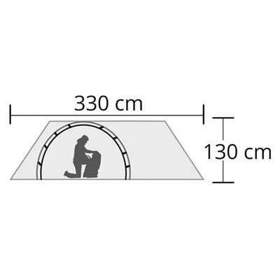 Tent for 3 persons Hyggelig GREEN