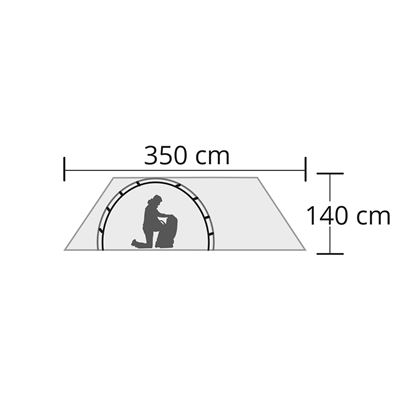 Tent for 4 persons Hyggelig GREEN