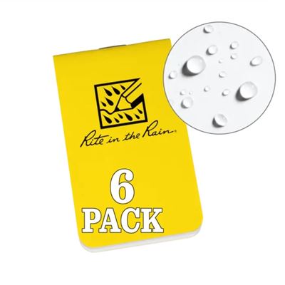 On-The-Go Notebooks (6-pack) YELLOW