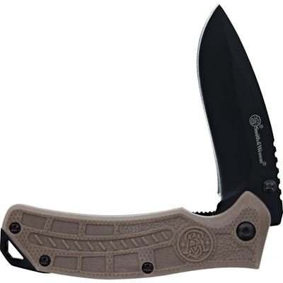 Folding Knife HRT LINERLOCK with whistle BROWN