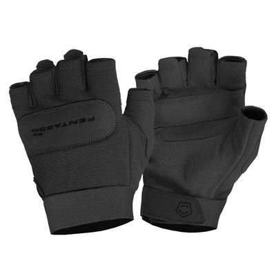 DUTY MECHANIC fingerless gloves BLACK