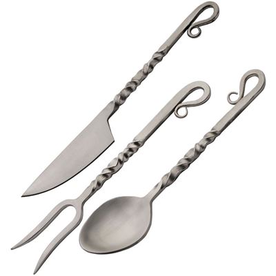 Cutlery TWISTED with Leather Pouch