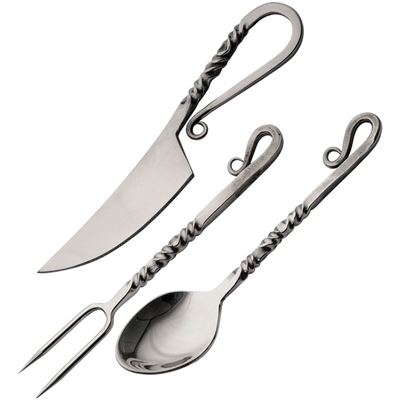 Cutlery TWISTED Mirror with Leather Pouch