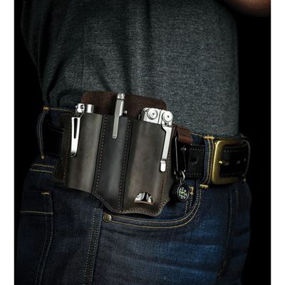 Pouch belt PJ29 Multi Tool LEATHER BROWN  PJ29-BRN 6