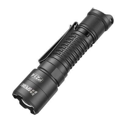 Flashlight PZ14 ZOOM rechargeable, 1000 lumens, 440 meters, IP67 BLACK