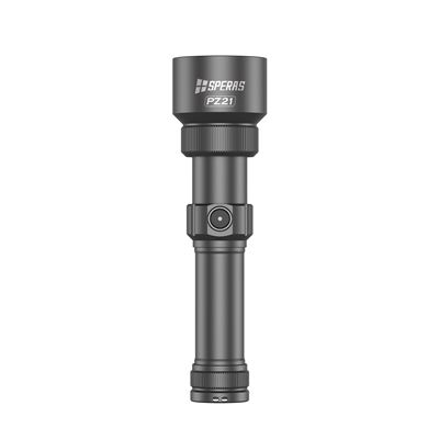 Flashlight PZ21 ZOOM rechargeable, 2700 lumens, 900 meters BLACK SPERAS PZ21-SP 12