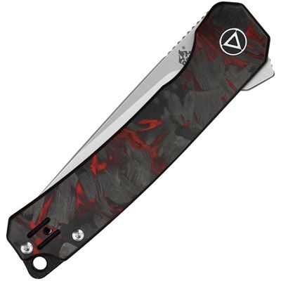 Folding Knife OSPREY Fine Edge G10/CF BLACK/RED