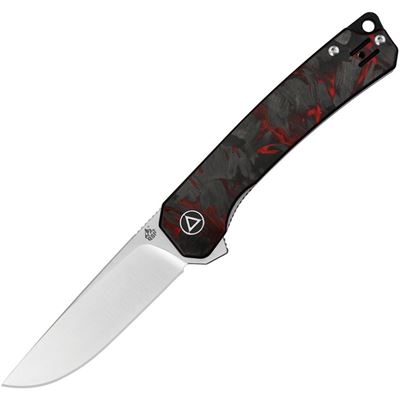 Folding Knife OSPREY Fine Edge G10/CF BLACK/RED