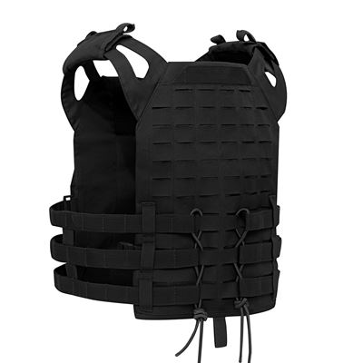 LASER CUT Lightweight Plate Carrier Vest BLACK