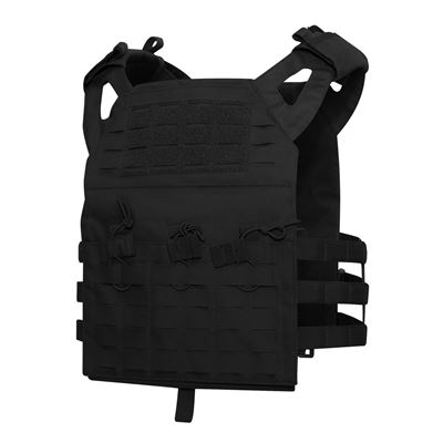 LASER CUT Lightweight Plate Carrier Vest BLACK