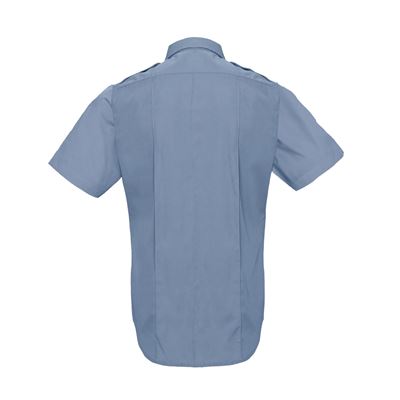 POLICE AND SECURITY shirt short sleeve light blue