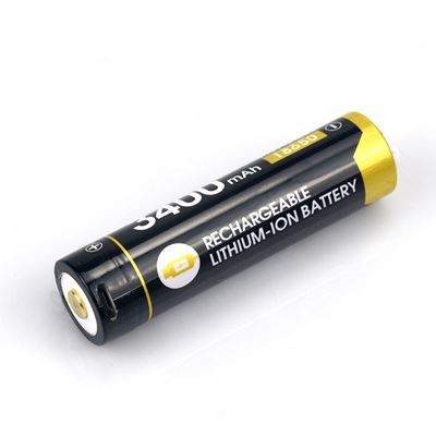 Rechargeable battery R34 3400 mAh micro USB type 18650