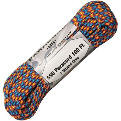 Cord Paracord nylon 550LB 30 m 4 mm FIRE AND ICE