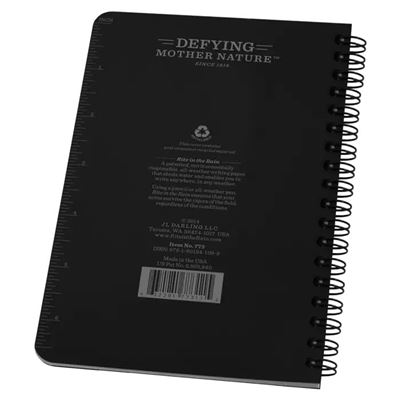 Side Spiral Notebook RITE IN THE RAIN 773 BLACK