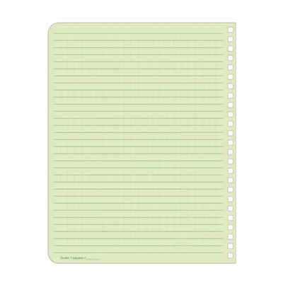 Large Side Spiral Notebook 6 5/8"x 8 1/2" 973 GREEN