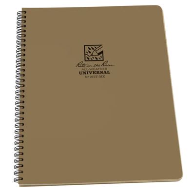 Maxi Side Spiral Notebook 8 1/2"x 11" 973 TAN