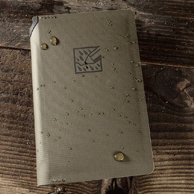 Waterproof MONSOON HORIZON wallet for a small notebook with a pencil