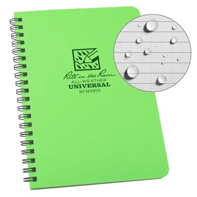 Side Spiral Notebook RITE IN THE RAIN 973 HI VIS